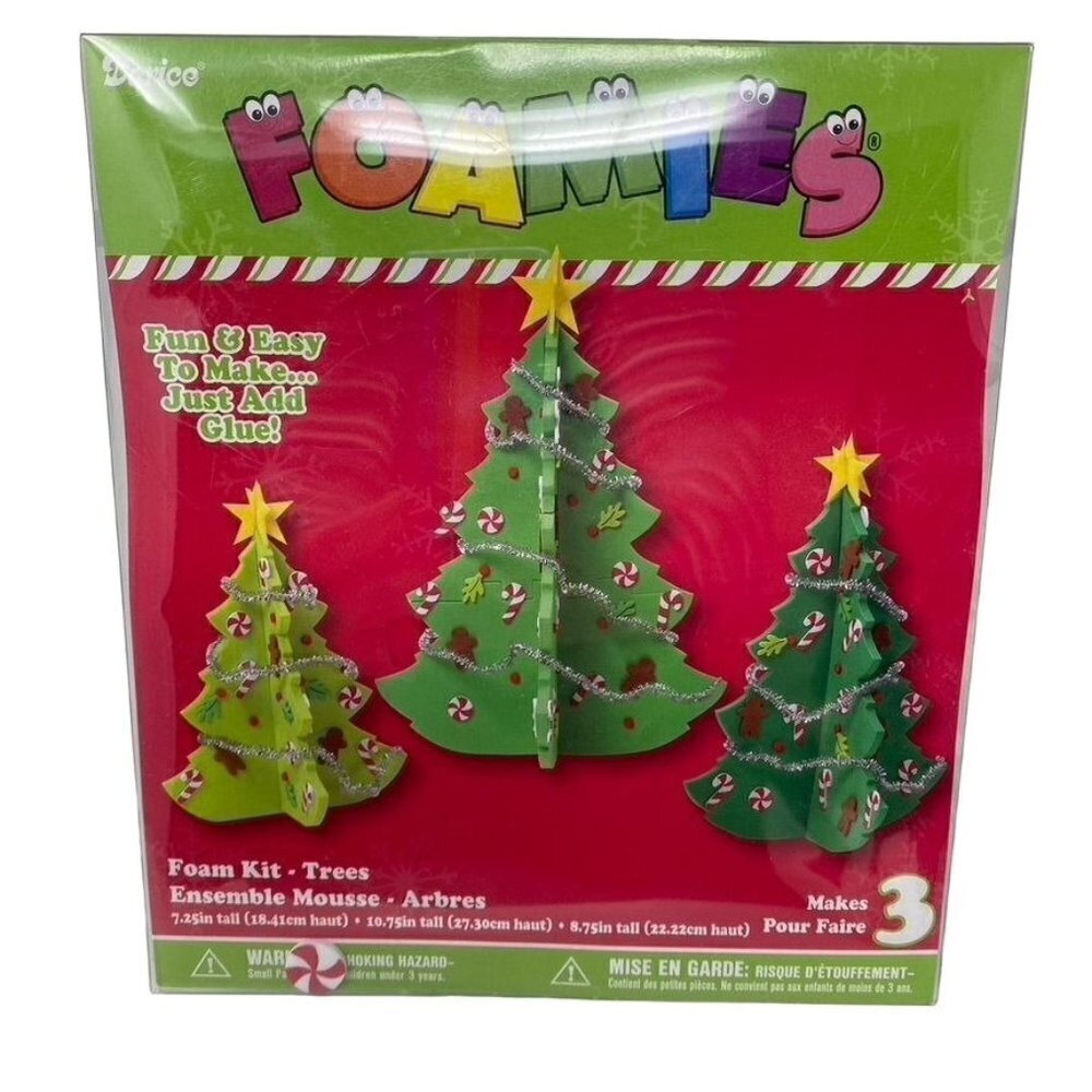 Darice Foamies Kit Christmas Trees 3 Arts and Crafts
